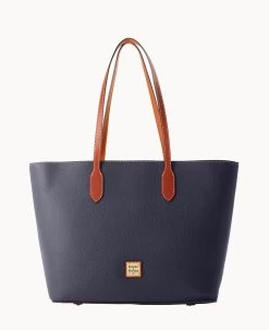 Pebble Grain Large Tote Oyster -Online Sale Dooney & Bourke B2321G AWMDPATN