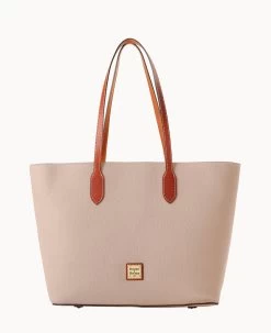 Pebble Grain Large Tote Oyster