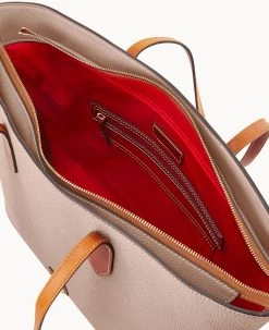 Pebble Grain Large Tote Oyster -Online Sale Dooney & Bourke B2321G AWOYPATN ALT2 1