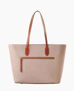Pebble Grain Large Tote Oyster -Online Sale Dooney & Bourke B2321G AWOYPATN ALT3 1