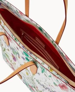 Botanical Collection Large Tote White 20 Botanical Collection Large Tote White -Online Sale Dooney & Bourke B2321G BZWHSVNA ALT2 1