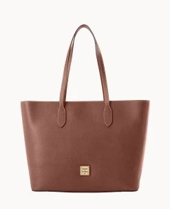 Saffiano Large Tote Amber -Online Sale Dooney & Bourke B2321G SIARSIAR 1