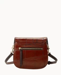 Denison Saddle Bag Cognac -Online Sale Dooney & Bourke B2323G 8DCGPABM ALT3