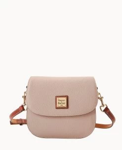 Pebble Grain Saddle Bag Wine -Online Sale Dooney & Bourke B2323G AWOYPATN