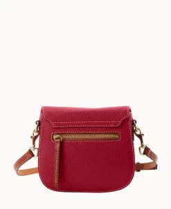 Pebble Grain Saddle Bag Wine -Online Sale Dooney & Bourke B2323G AWWNPATN ALT3