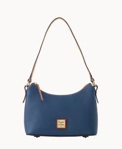 Pebble Grain Baguette Caribbean Blue -Online Sale Dooney & Bourke B2324G AWJEPATN
