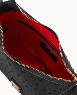 Ostrich Baguette Black -Online Sale Dooney & Bourke B2324G OTBLPABL ALT2