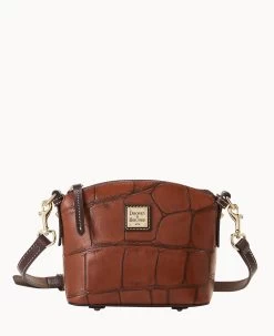 Denison Mini Domed Crossbody Bordeaux -Online Sale Dooney & Bourke B2325G 8DCGPABM