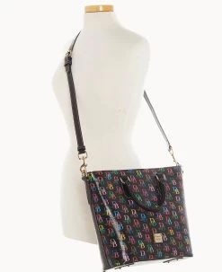 DB75 Multi Editor's Tote Black -Online Sale Dooney & Bourke B2328G 5SBLPABL ALT4