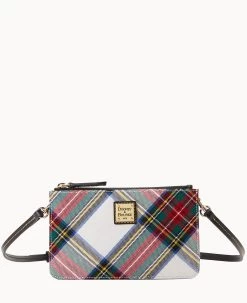 Tartan Large Bella Crossbody Black -Online Sale Dooney & Bourke B2335G TTWHPABL