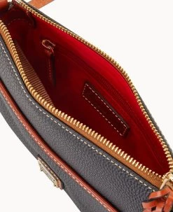 Pebble Grain Katie Crossbody Black -Online Sale Dooney & Bourke B2340G AWBLPATN ALT2