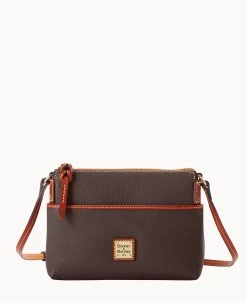 Pebble Grain Katie Crossbody Black -Online Sale Dooney & Bourke B2340G AWBMPATN