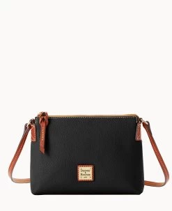 Pebble Grain Rosie Crossbody Caramel -Online Sale Dooney & Bourke B2341G AWBLPATN