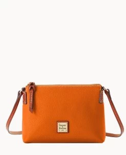 Pebble Grain Rosie Crossbody Caramel -Online Sale Dooney & Bourke B2341G AWCEPATN