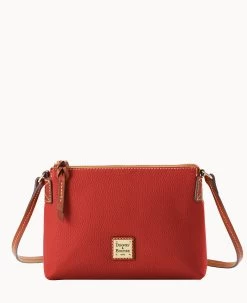 Pebble Grain Rosie Crossbody Caramel -Online Sale Dooney & Bourke B2341G AWRDPATN