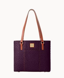 Ostrich Small Lexington Plum Wine 28 Ostrich Small Lexington Plum Wine -Online Sale Dooney & Bourke B2342G OTXPPATN 1
