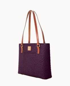 Ostrich Small Lexington Plum Wine 24 Ostrich Small Lexington Plum Wine -Online Sale Dooney & Bourke B2342G OTXPPATN ALT1