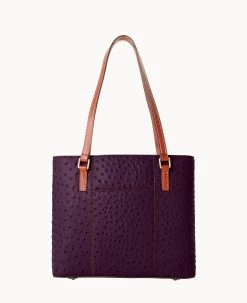 Ostrich Small Lexington Plum Wine 32 Ostrich Small Lexington Plum Wine -Online Sale Dooney & Bourke B2342G OTXPPATN ALT3 1