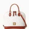 Ostrich Zip Zip Satchel Bone -Online Sale Dooney & Bourke B2343G OTBOPATN