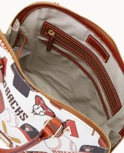MLB Diamondbacks Zip Zip Satchel DIAMONDBACKS -Online Sale Dooney & Bourke B2343G QUMWPATNDBAK ALT2