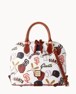 MLB Giants Zip Zip Satchel GIANTS -Online Sale Dooney & Bourke B2343G QUMWPATNGINT 1