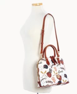 MLB Giants Zip Zip Satchel GIANTS -Online Sale Dooney & Bourke B2343G QUMWPATNGINT ALT4