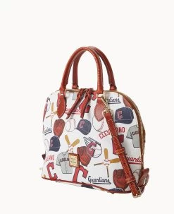 MLB Guardians Zip Zip Satchel GUARDIANS -Online Sale Dooney & Bourke B2343G QUMWPATNGUAR ALT1