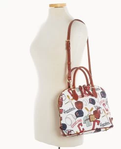 MLB Guardians Zip Zip Satchel GUARDIANS -Online Sale Dooney & Bourke B2343G QUMWPATNGUAR ALT4