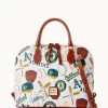 MLB Athletics Zip Zip Satchel ATHLETICS -Online Sale Dooney & Bourke B2343G QUMWPATNOAKA
