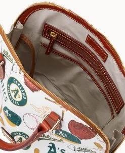 MLB Athletics Zip Zip Satchel ATHLETICS -Online Sale Dooney & Bourke B2343G QUMWPATNOAKA ALT2 1