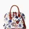 MLB Yankees Zip Zip Satchel YANKEES 1 MLB Yankees Zip Zip Satchel YANKEES -Online Sale Dooney & Bourke B2343G QUMWPATNYANK