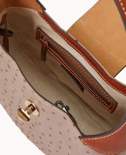 Ostrich Turnlock Hobo 26 Light Taupe 16 Ostrich Turnlock Hobo 26 Light Taupe -Online Sale Dooney & Bourke B2378G OTXDPATN ALT2
