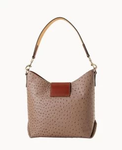 Ostrich Turnlock Sac 30 Light Taupe 17 Ostrich Turnlock Sac 30 Light Taupe -Online Sale Dooney & Bourke B2381G OTXDPATN ALT3