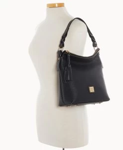 Pebble Grain Randy Black Black 19 Pebble Grain Randy Black Black -Online Sale Dooney & Bourke B2423G AWBLPABL ALT4