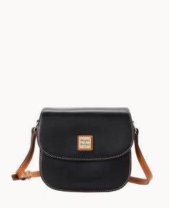 Wexford Leather Saddle Crossbody Black -Online Sale Dooney & Bourke B2430G JKBLPANA 2
