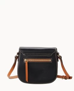 Wexford Leather Saddle Crossbody Black -Online Sale Dooney & Bourke B2430G JKBLPANA ALT3