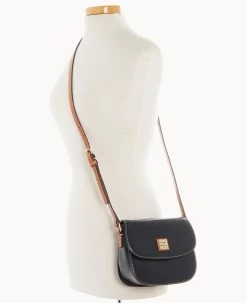 Wexford Leather Saddle Crossbody Black -Online Sale Dooney & Bourke B2430G JKBLPANA ALT4 1