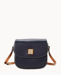 Wexford Leather Saddle Crossbody Black -Online Sale Dooney & Bourke B2430G JKMDPANA