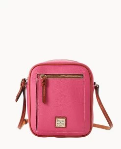 Pebble Grain Camera Crossbody White 40 Pebble Grain Camera Crossbody White -Online Sale Dooney & Bourke B2432G AWHPPATN