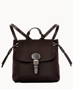 Nylon Flap Backpack Black 29 Nylon Flap Backpack Black -Online Sale Dooney & Bourke B2503G INBLPABL