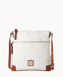 Ostrich Crossbody Plum Wine -Online Sale Dooney & Bourke B3264G OTBOPATN