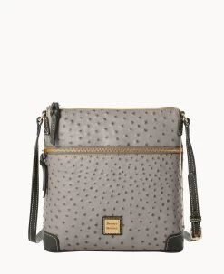 Ostrich Crossbody Plum Wine -Online Sale Dooney & Bourke B3264G OTGYPABL