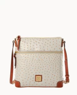 Ostrich Crossbody Plum Wine -Online Sale Dooney & Bourke B3264G OTPEPATN