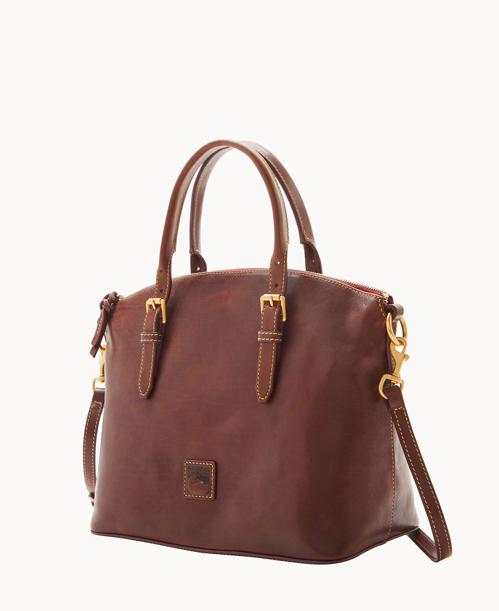 Florentine Domed Satchel Chestnut 5 Florentine Domed Satchel Chestnut - Image 3