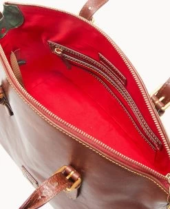 Florentine Domed Satchel Chestnut 25 Florentine Domed Satchel Chestnut -Online Sale Dooney & Bourke B9062D SCCSSCCS ALT2