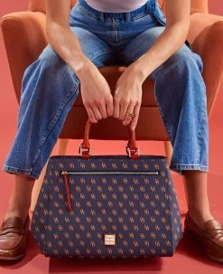 Gretta Zip Satchel Bone 29 Gretta Zip Satchel Bone -Online Sale Dooney & Bourke BGRET1930 ILD lifestyle 1