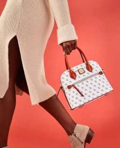 Gretta Domed Satchel Bone -Online Sale Dooney & Bourke BGRET1954 ILD lifestyle 1