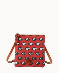 Collegiate University Of Georgia Small North South Top Zip Crossbody University Of Georgi -Online Sale Dooney & Bourke BL370G AARDPATNGEA0 1