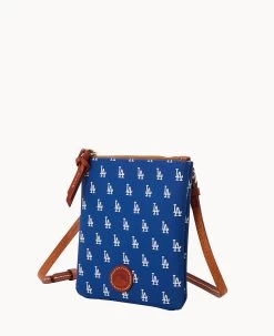 MLB Dodgers Small North South Top Zip Crossbody Dodgers -Online Sale Dooney & Bourke BL370G MJBUPATNDODG ALT1 1