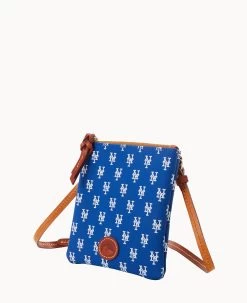 MLB Mets Small North South Top Zip Crossbody Mets 12 MLB Mets Small North South Top Zip Crossbody Mets -Online Sale Dooney & Bourke BL370G MJBUPATNMETS ALT1